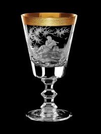 AİDA KRİSTAL ŞARAP KADEHİ 2 Lİ MÜZİSYEN DESEN 170ML