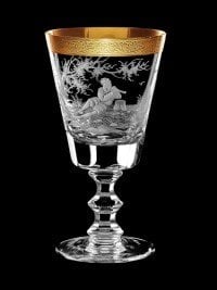 AİDA KRİSTAL ŞARAP KADEHİ 2 Lİ MÜZİSYEN DESEN 170ML