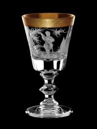 AİDA KRİSTAL ŞARAP KADEHİ 6 LI MÜZİSYEN DESEN 130ML