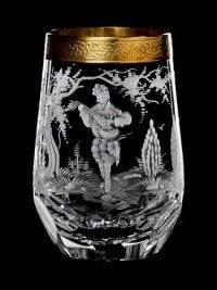 AİDA KRİSTAL SHERRY BARDAĞI 6 LI MÜZİSYEN DESENLİ 90 ML.