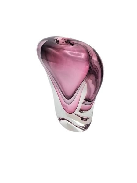 MURANO PEMBE VAZO 23 CM
