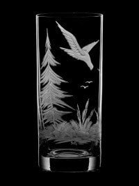 AİDA KRİSTAL MEŞRUBAT BARDAĞI 6 LI KUŞ DESEN 300ML