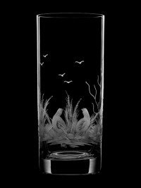 AİDA KRİSTAL MEŞRUBAT BARDAĞI 6 LI KUŞ DESEN 300ML