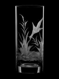 AİDA KRİSTAL MEŞRUBAT BARDAĞI 6 LI KUŞ DESEN 300ML