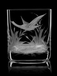 AİDA KRİSTAL VİSKİ BARDAĞI 6 LI KUŞ DESEN 280ML