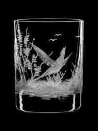 AİDA KRİSTAL SHOT BARDAĞI 6 LI KUŞ DESEN 60 ML