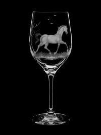 AİDA KRİSTAL ŞARAP KADEHİ 2 Lİ SET- AT DESEN 500ML