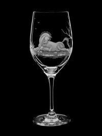 AİDA KRİSTAL ŞARAP KADEHİ 2 Lİ SET- AT DESEN 500ML